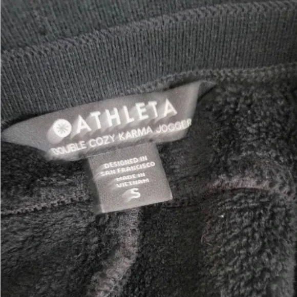 Athleta Double Cozy Karma Plush Joggers with Pockets size Small - Picture 5 of 7
